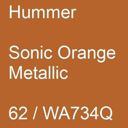 Hummer, Sonic Orange Metallic, 62 / WA734Q.